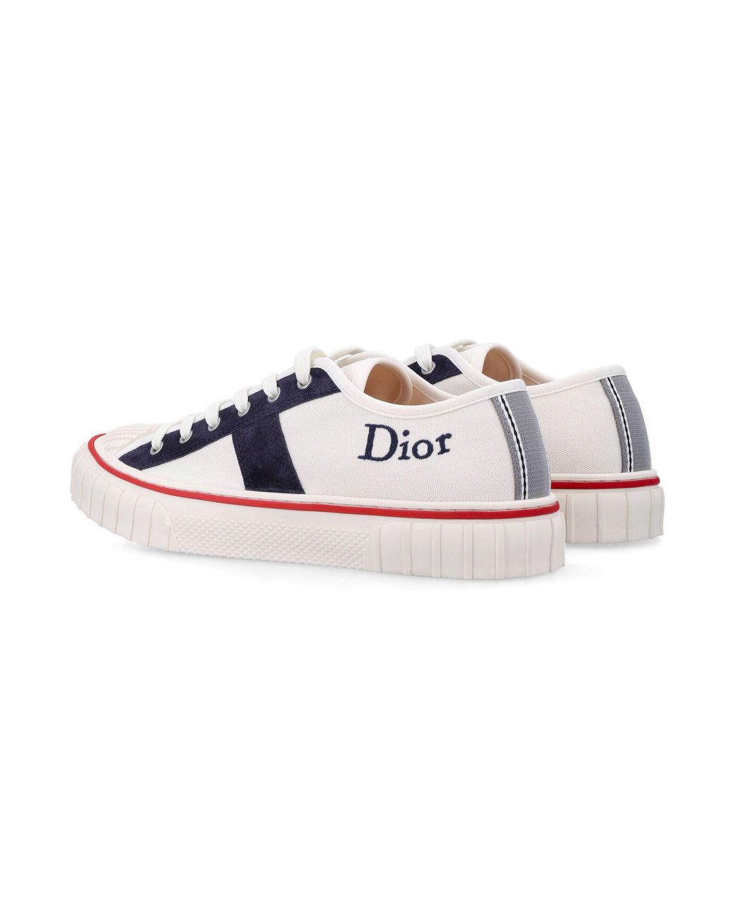 Dior Blue Hooper Low-Top Canvas Sneakers for men