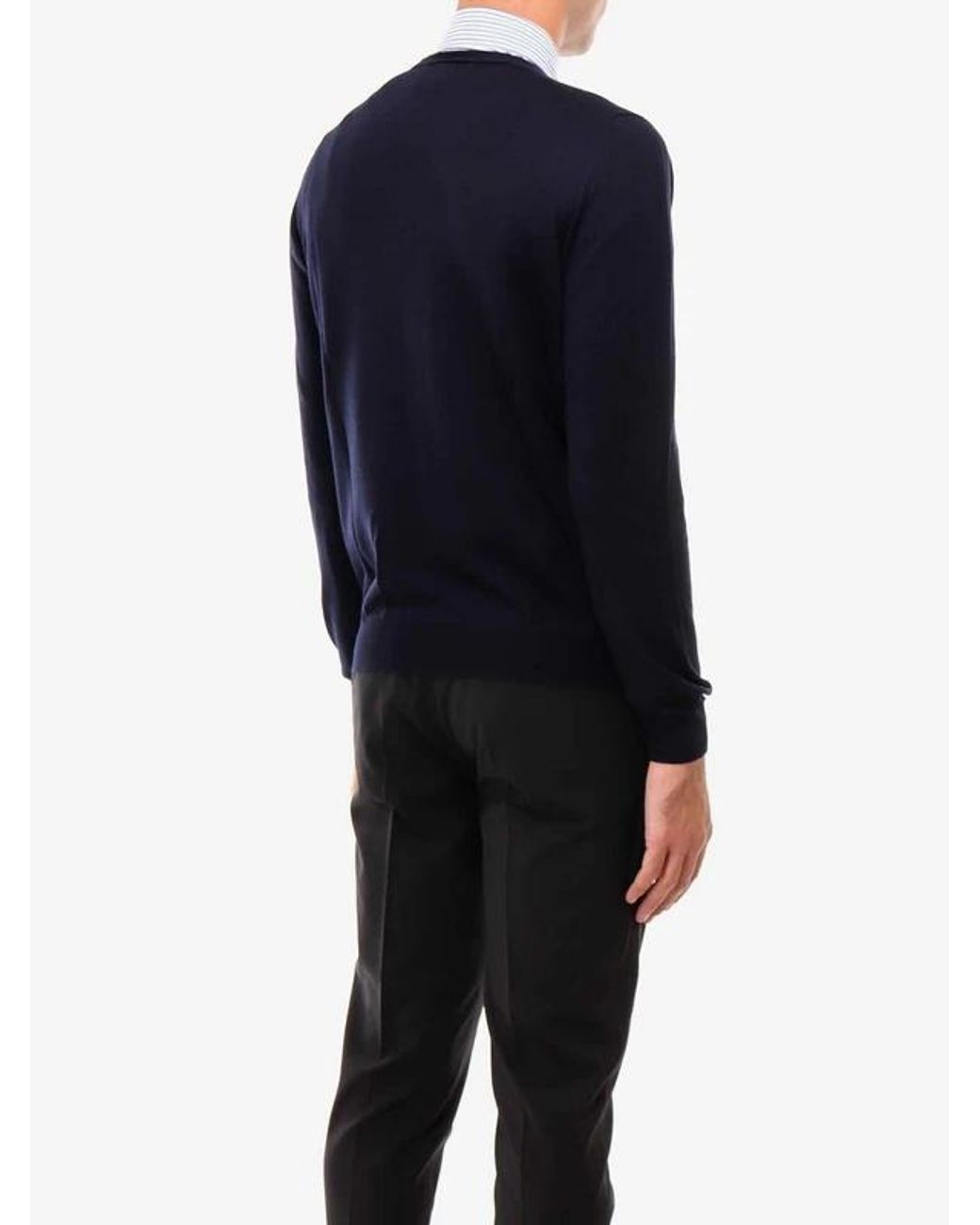 Gran Sasso Brown V-Neck Cardigan for men