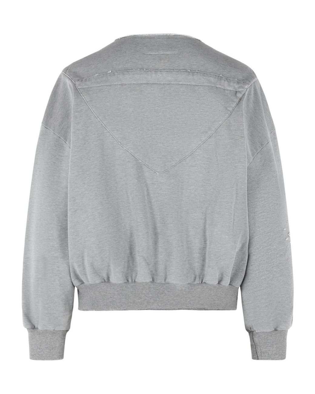 MM6 by Maison Margiela Gray Distressed Drawstring Jacket