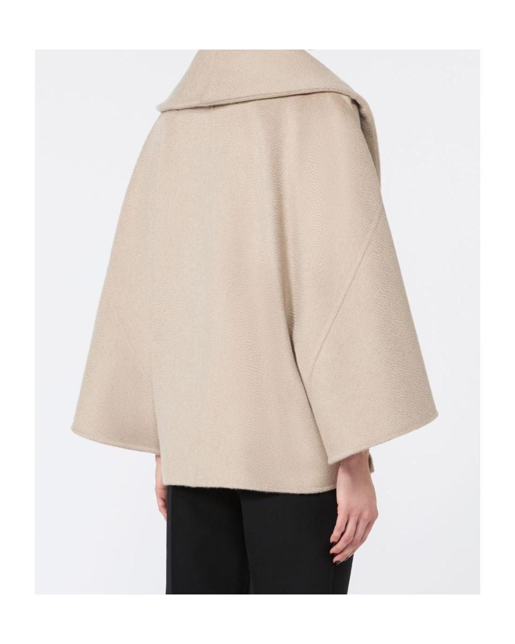Max Mara Natural Double Breasted Cape