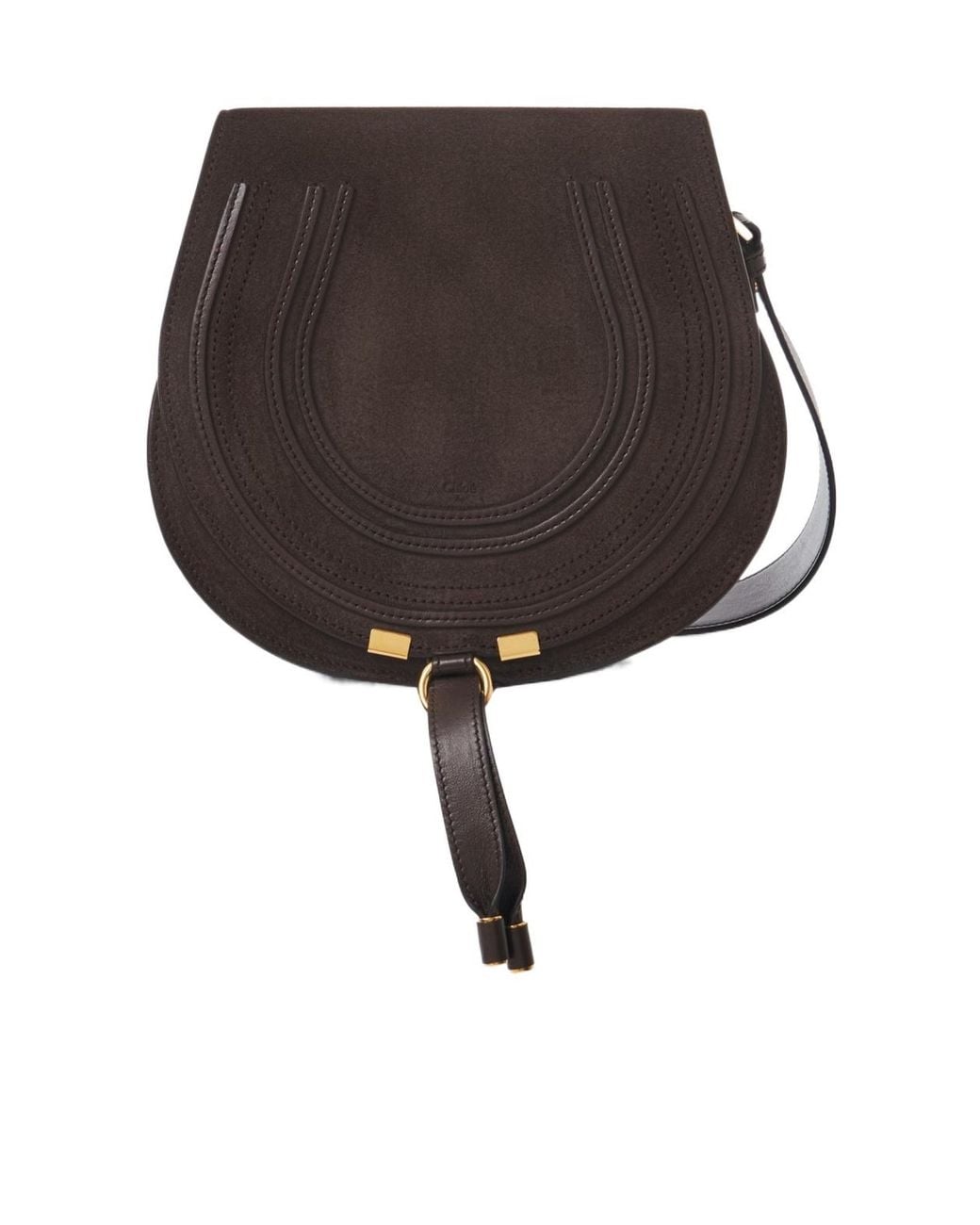 Chloé Black Chloé Marcie Foldover Top Crossbody Bag