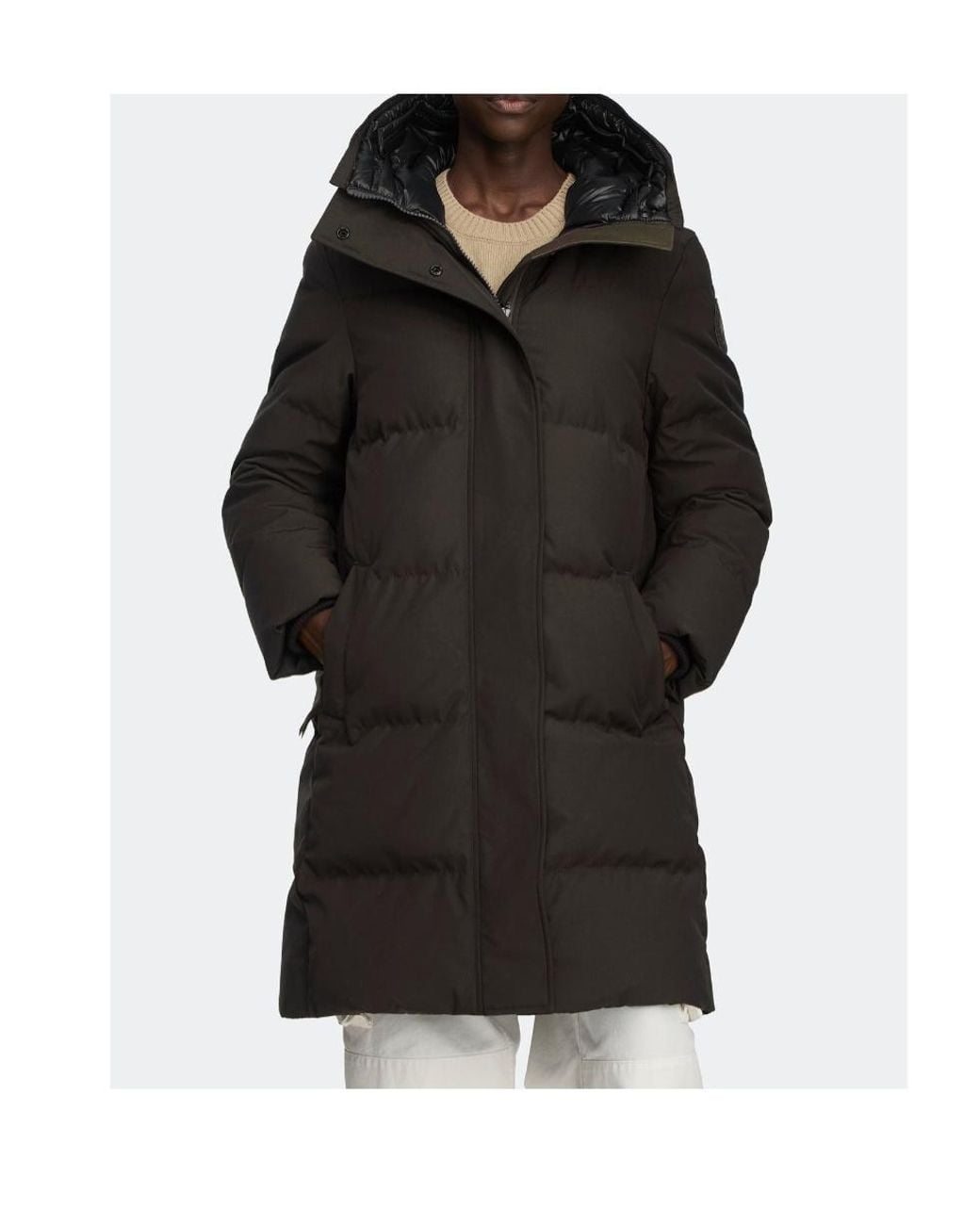 Canada Goose Black Louise Parka Tonal Disc