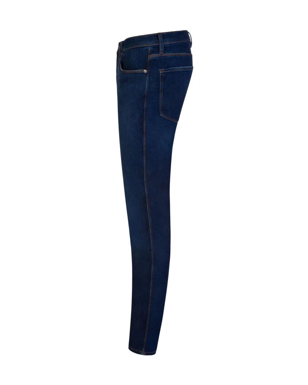 Boss Blue Mid-Rise Tapered-Leg Jeans for men