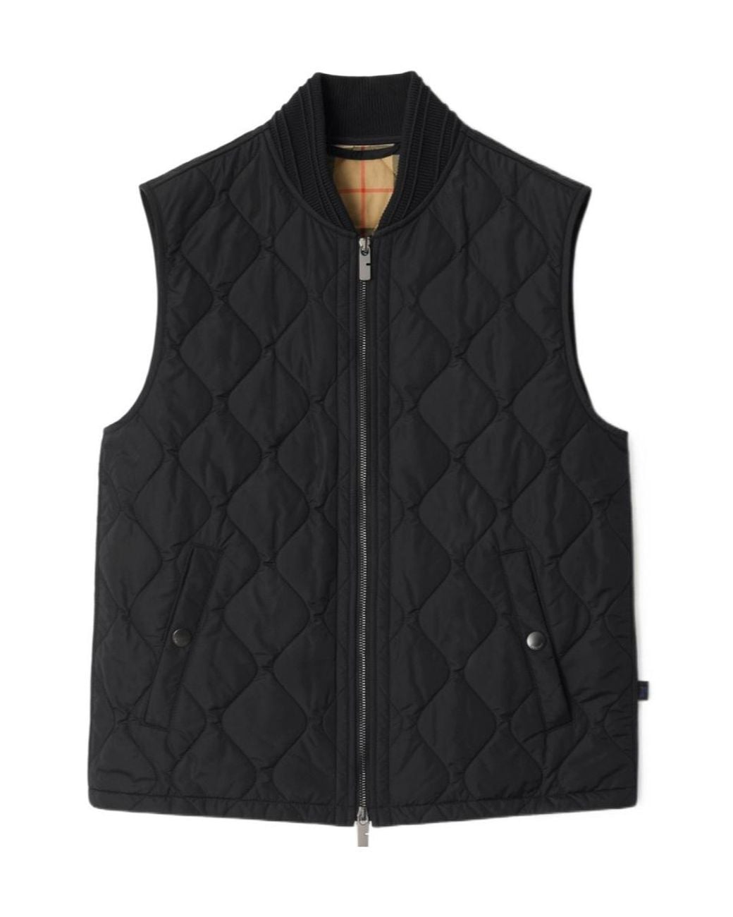 Burberry Black Quilted Nylon Gilet for men