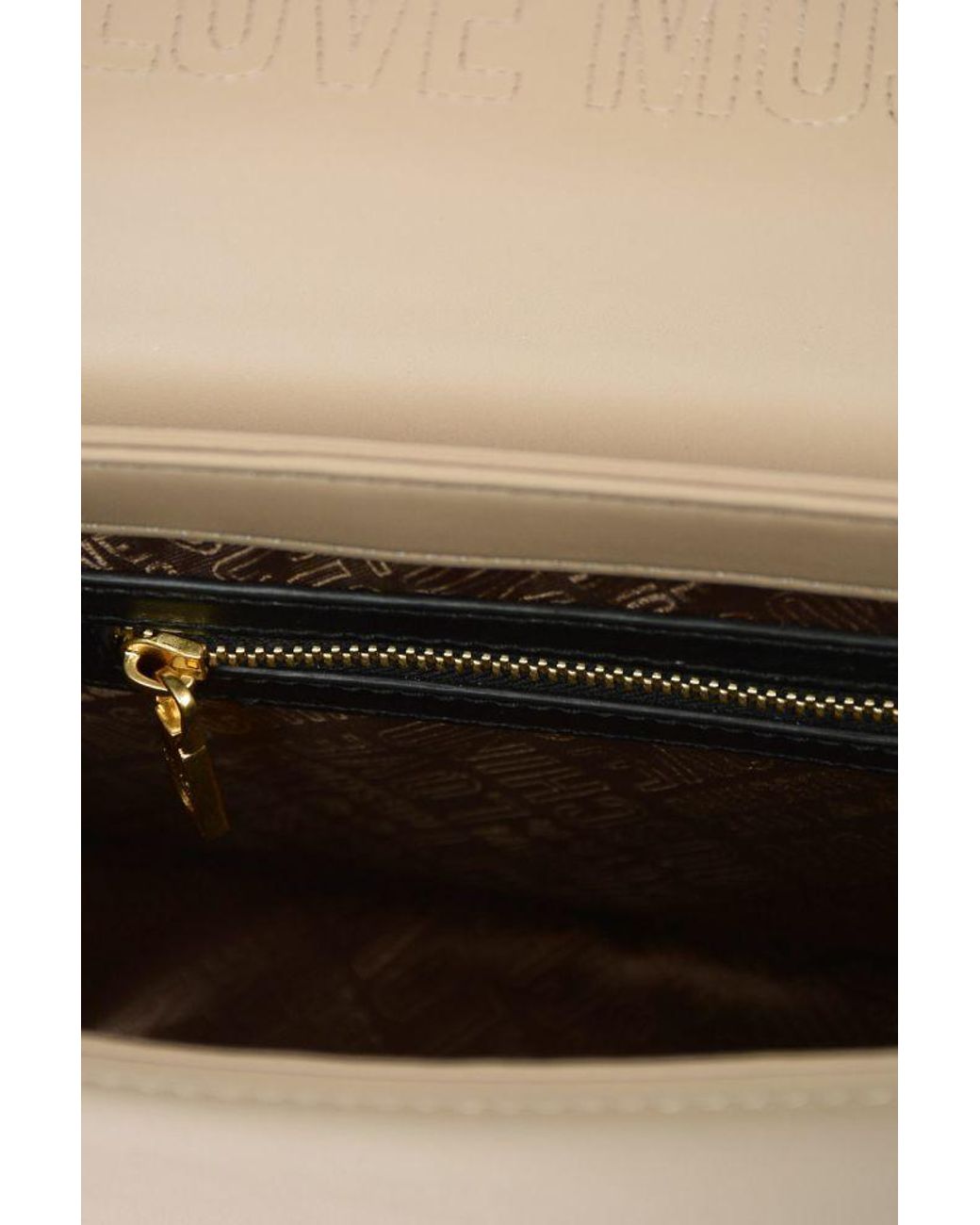 Moschino Natural Horsebit-Detail Shoulder Bag
