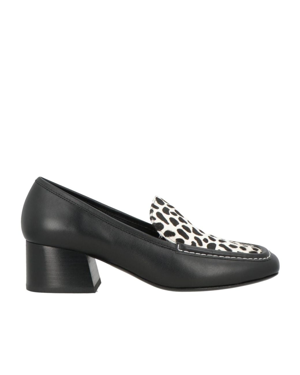 MAX&Co. Black Animal Print Loafers