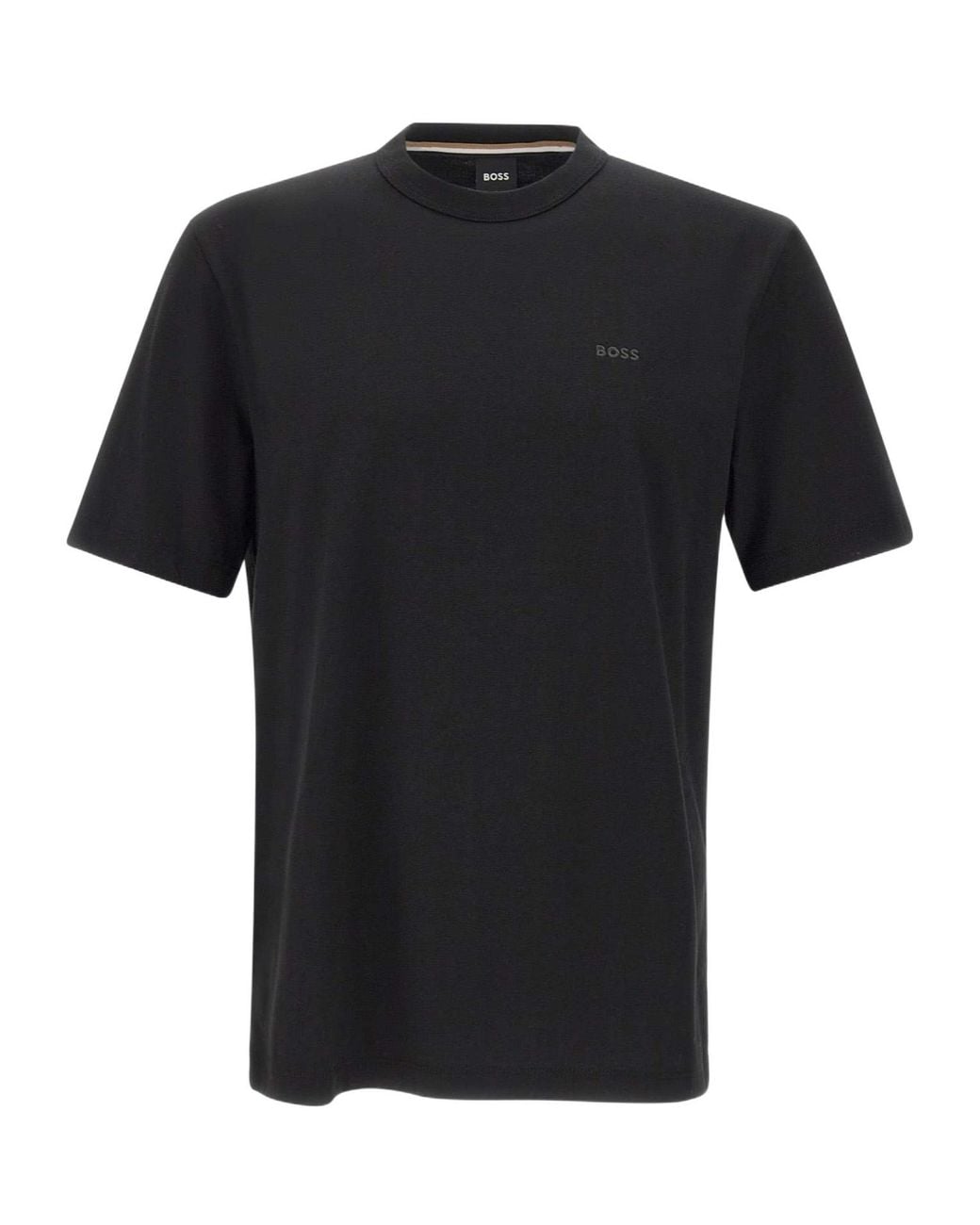 Boss Blue Boss Logo Crew-Neck T-Shirt for men