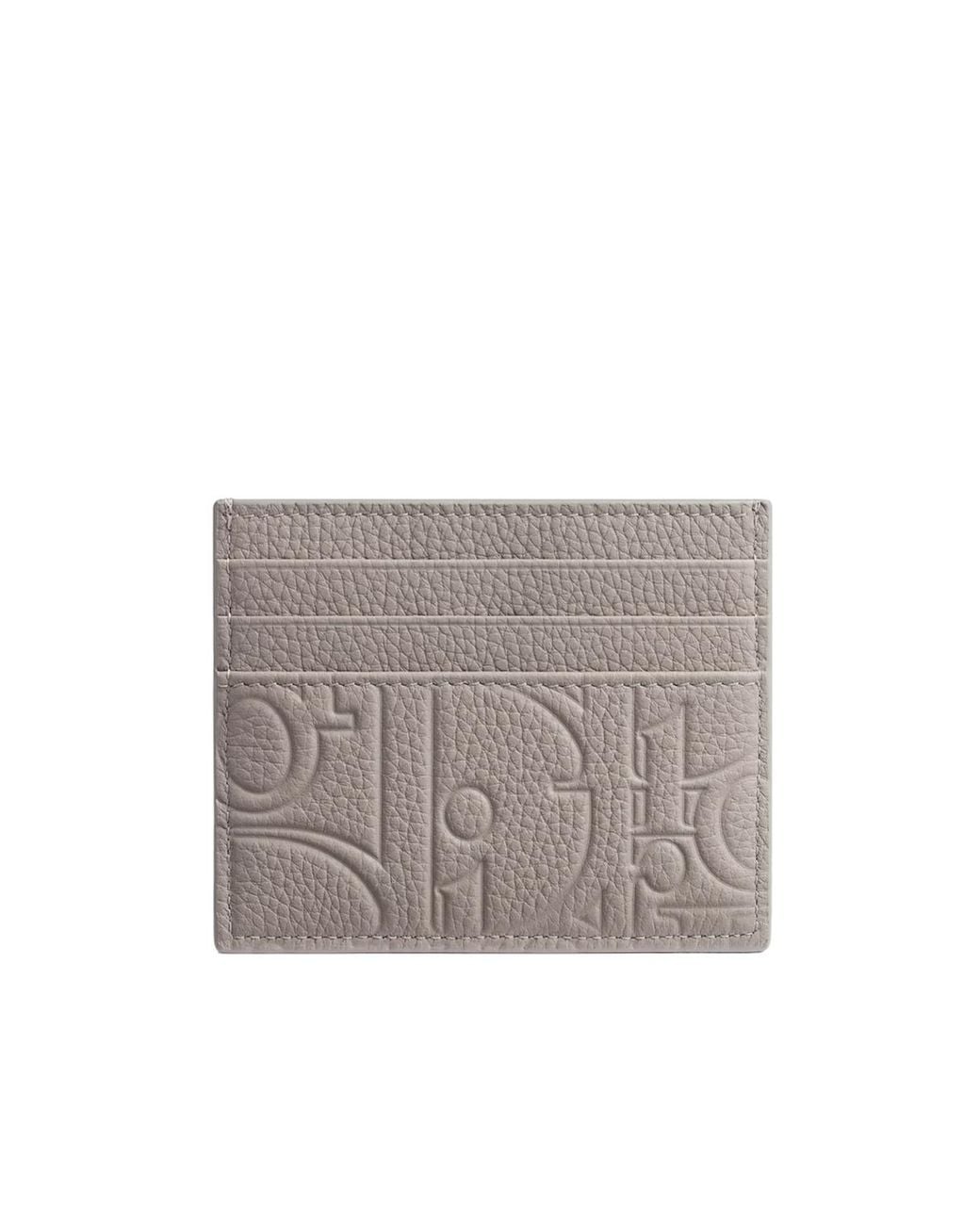 Dior Gray Card Holder for men