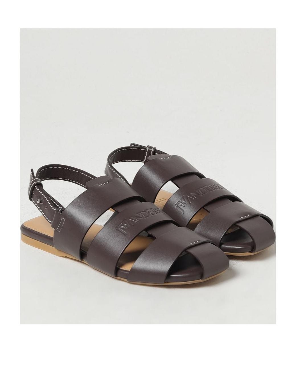 J.W. Anderson Brown Hallow-Heel Sandals