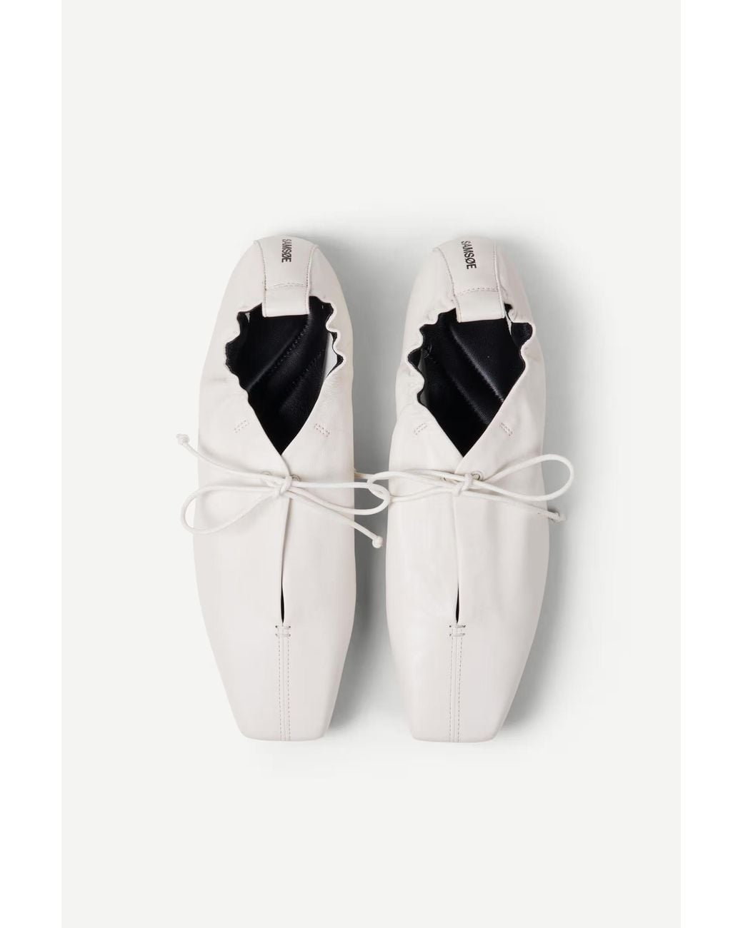 Samsøe & Samsøe White Samsøe Samsøe Salilli Laced Ballerinas