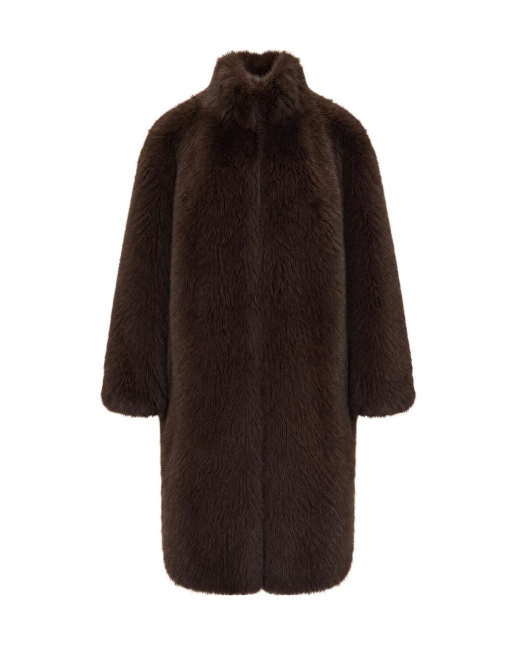 Liu Jo Brown High Neck Coat