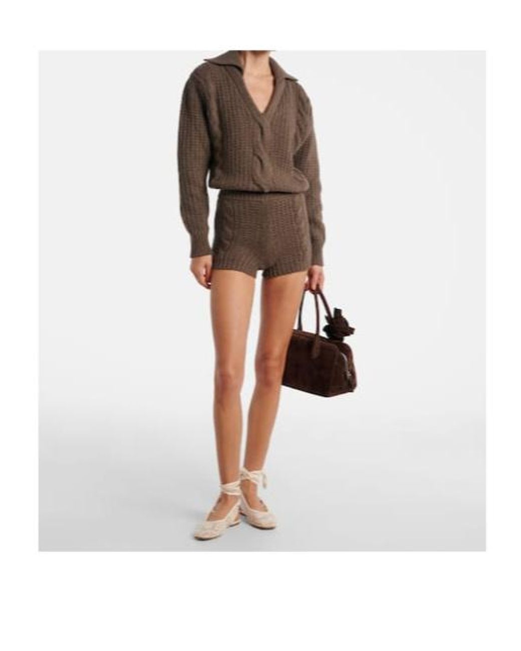 Magda Butrym Brown Cashmere Sweater