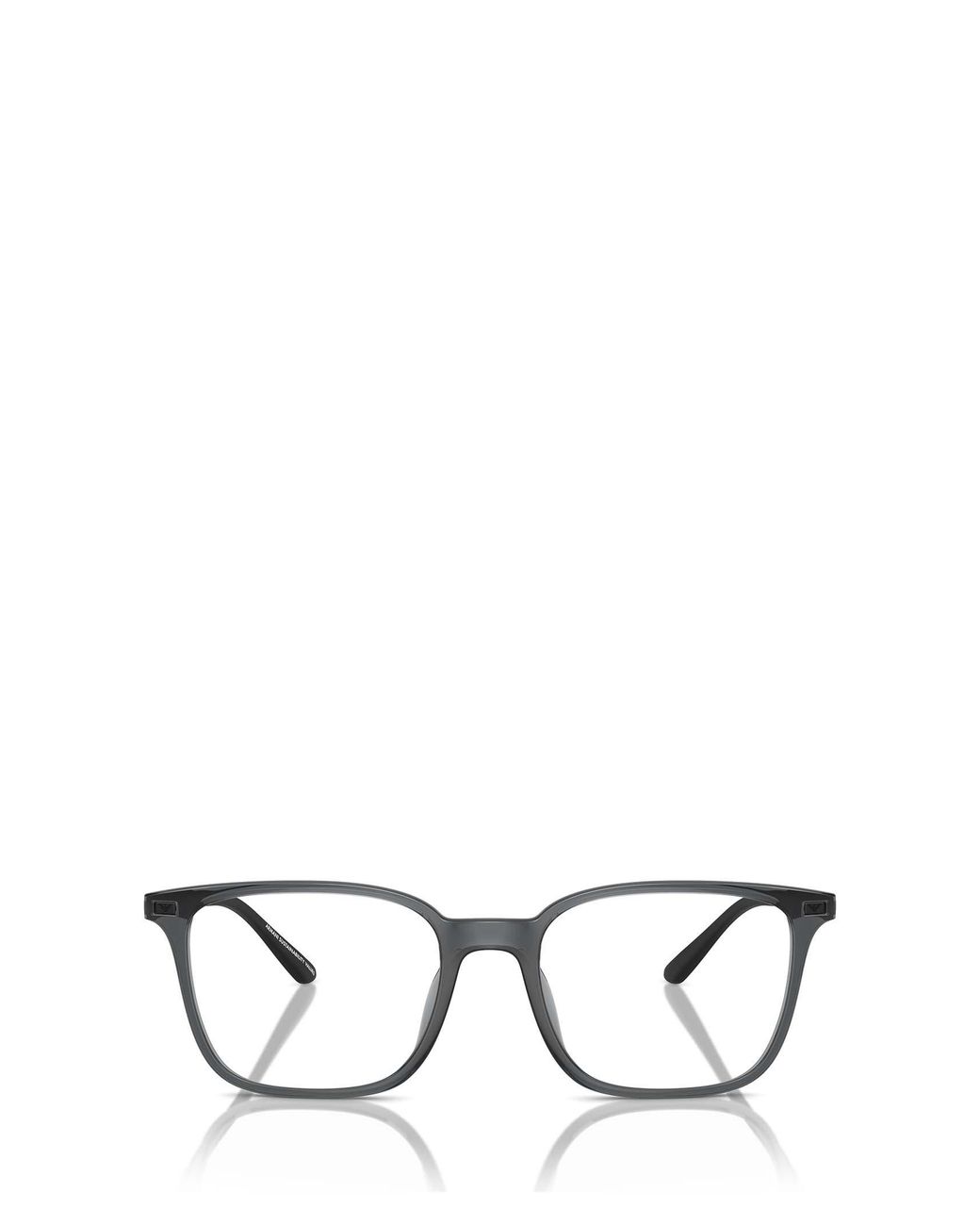 Emporio Armani Metallic Square Frame Glasses for men