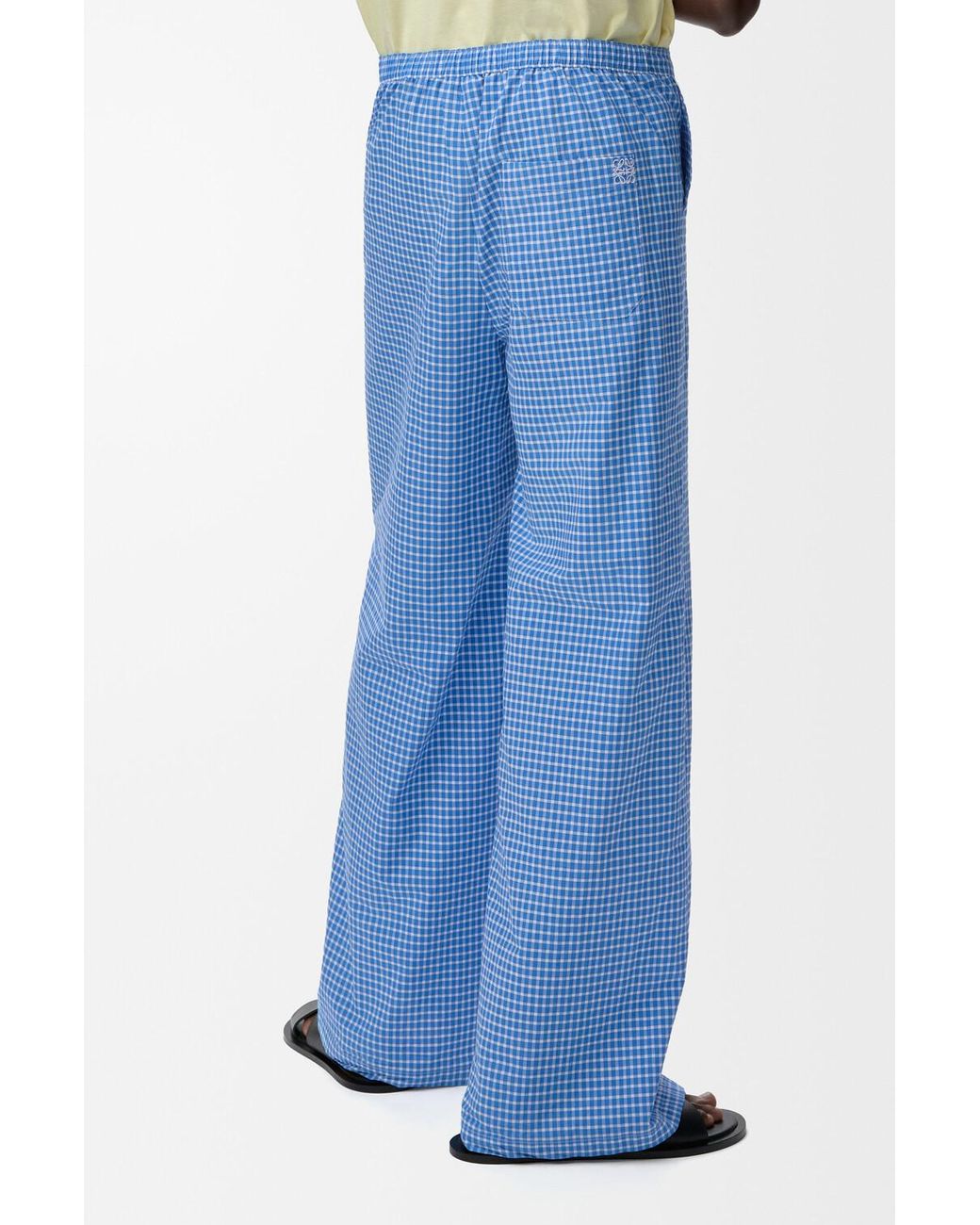 Loewe Blue Anagram Drawstring Trousers for men