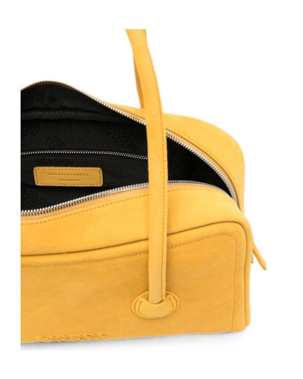 MARGE SHERWOOD Yellow Zippered Shoulder Bag