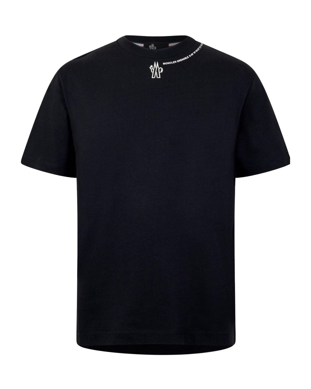 Moncler Black Simple T-Shirt for men
