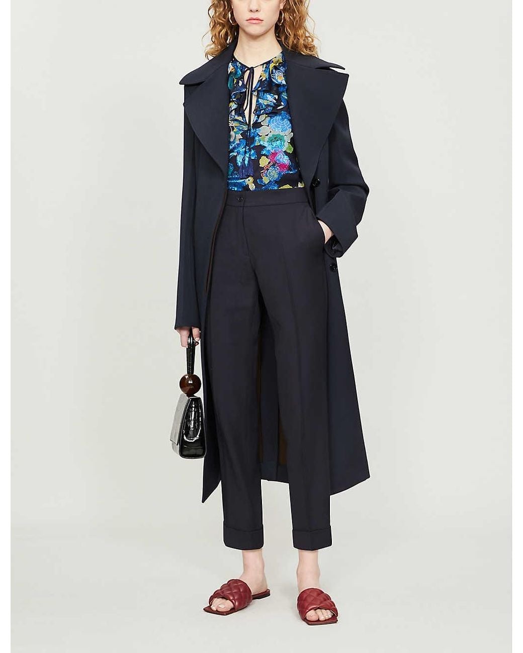 Etro Blue Straight Leg Trousers