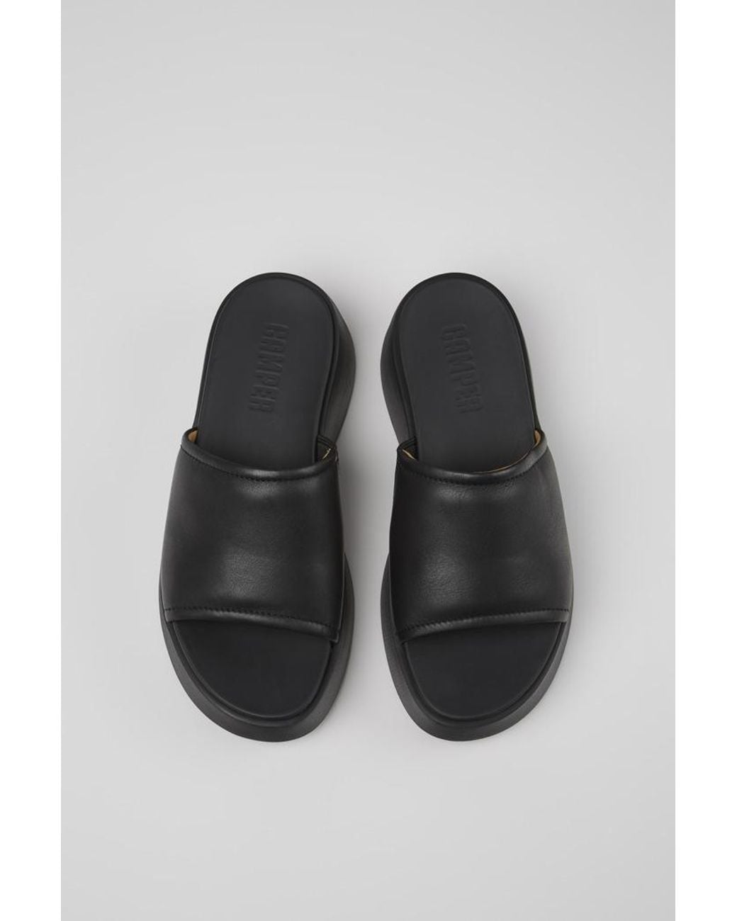 Camper Black Tasha Leather Sandals