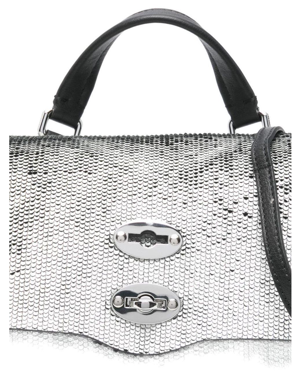 Zanellato Gray Top Handle Shoulder Bag