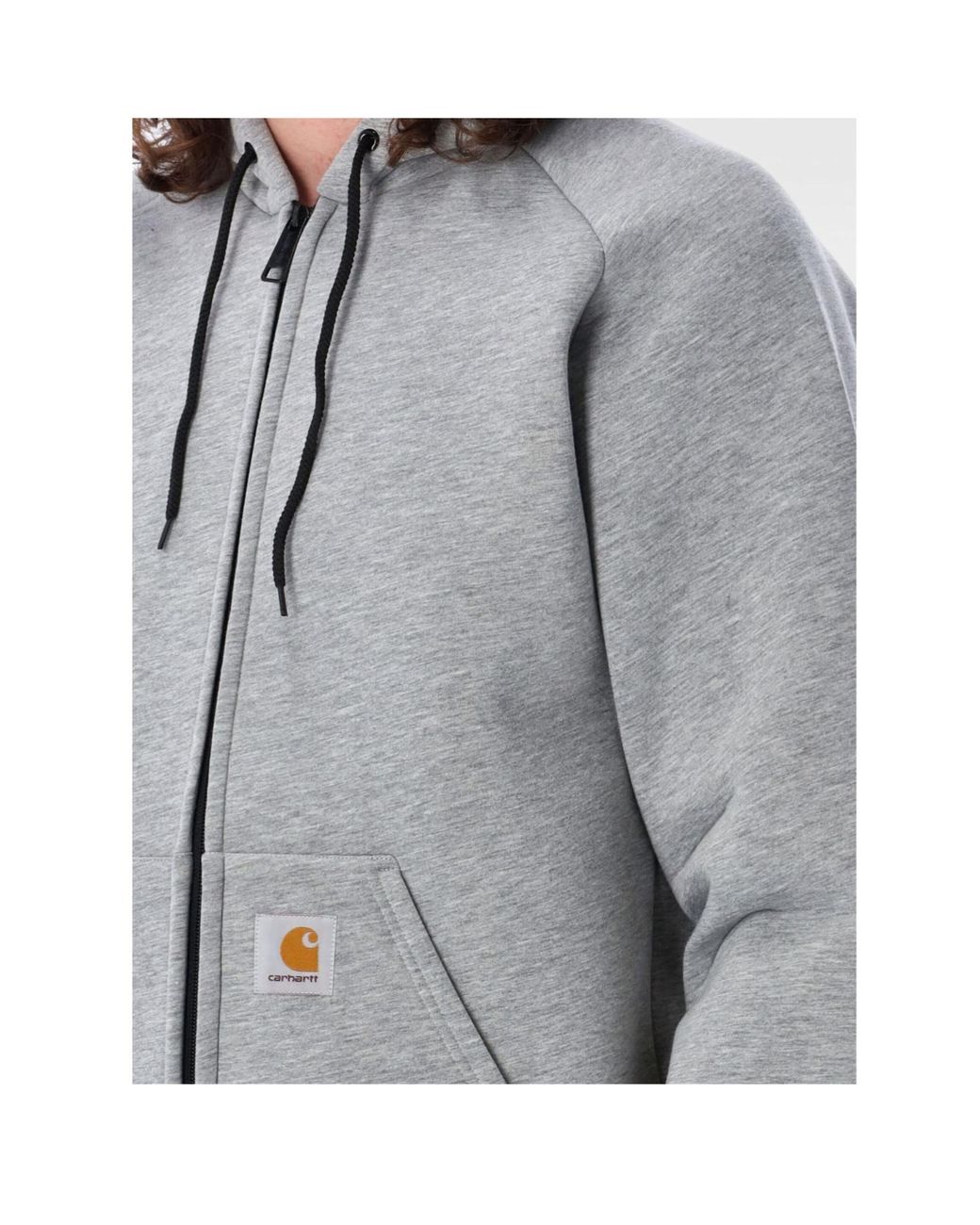 Carhartt Gray Car-Lux Zipped Hoodie for men