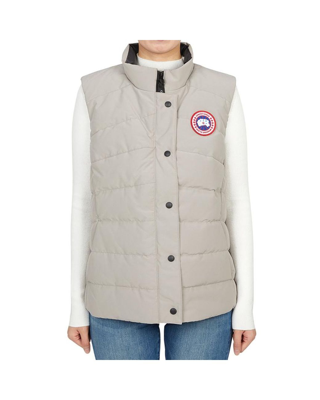 Canada Goose Pink Freestyle Vest Frontal Zip Closure