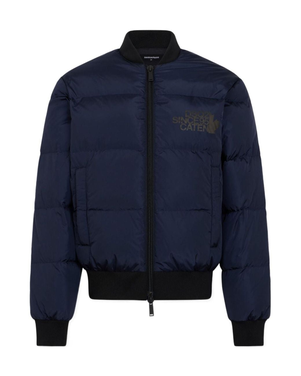 DSquared² Blue Logo Puffer Down Jacket for men