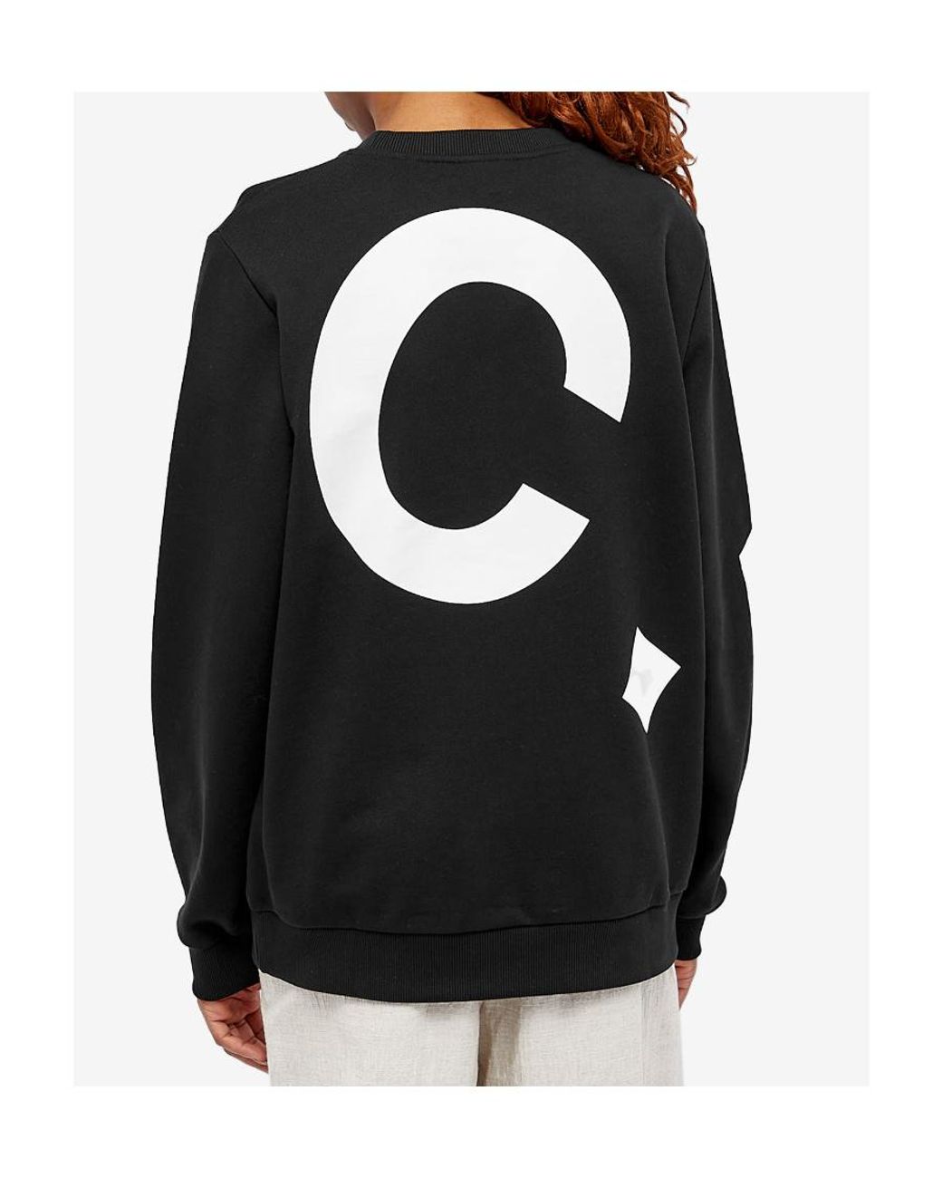 A.P.C. Black Logo-Printed Crewneck Sweatshirt