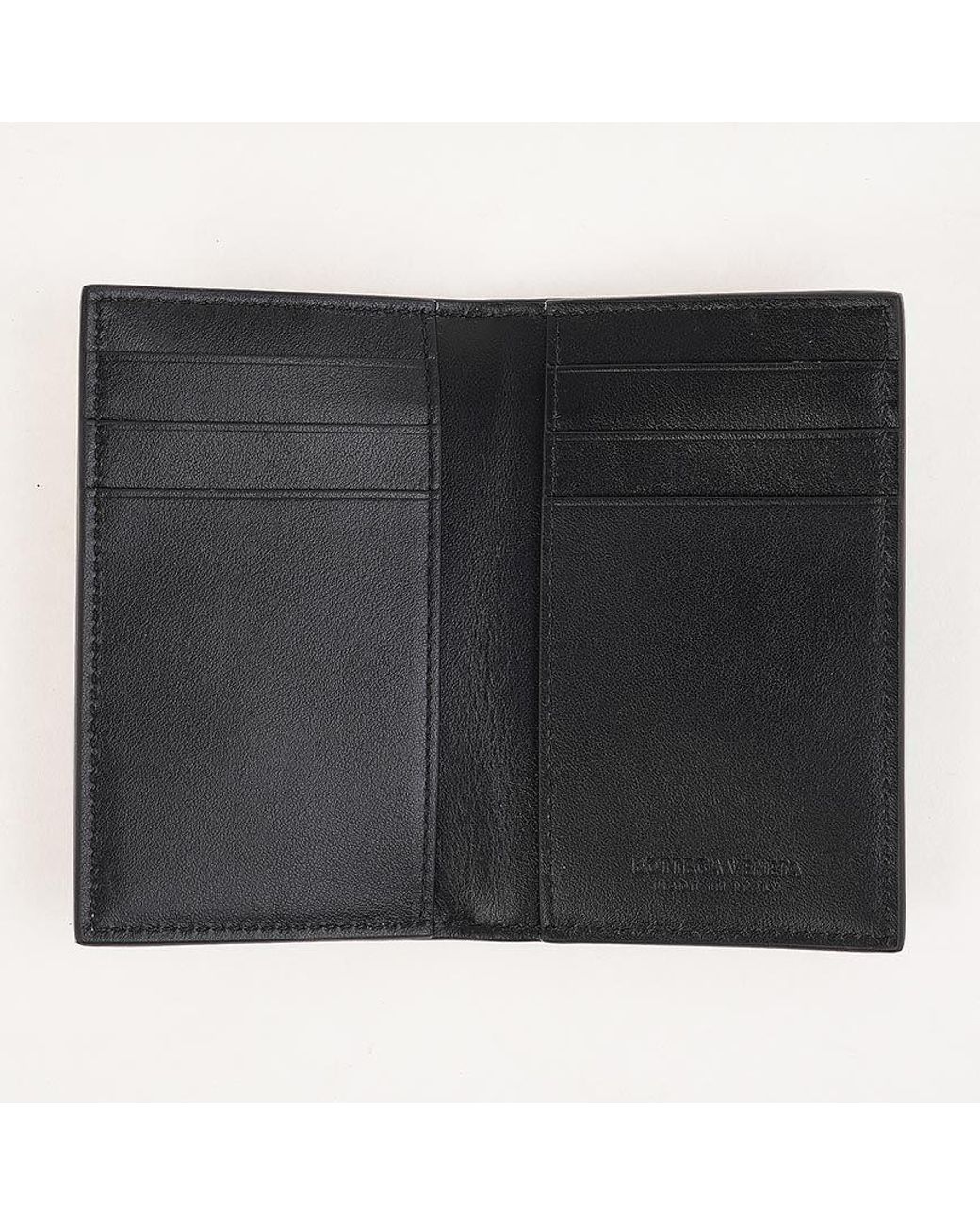 Bottega Veneta Black Bi-Fold Wallet for men