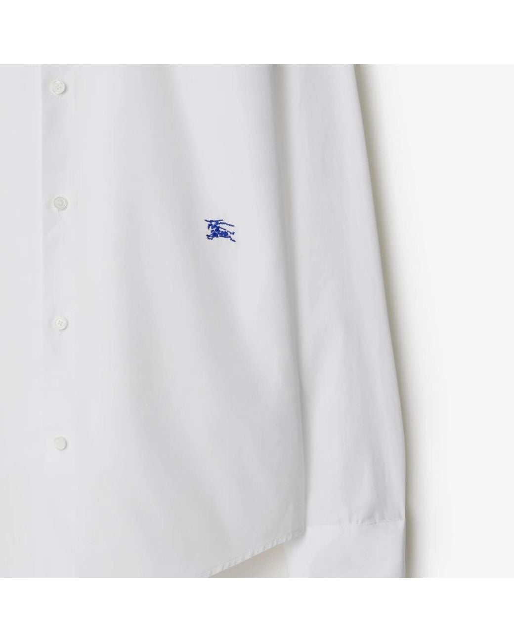 Burberry White Long Sleeved Formal Shirt for men