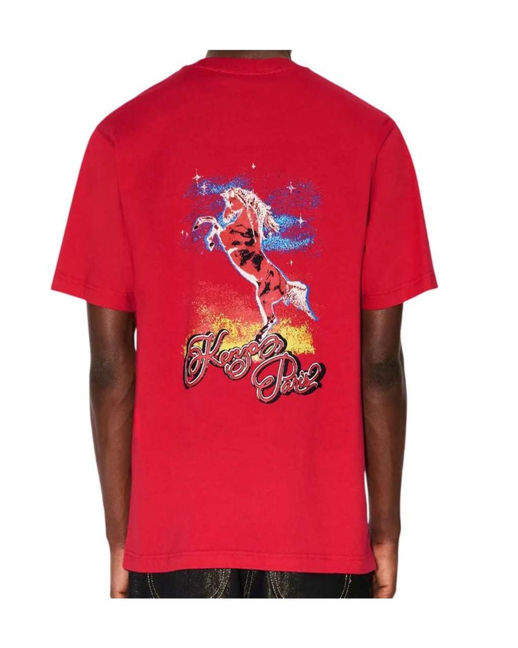 KENZO Red 'Lunar New Year' T-Shirt for men