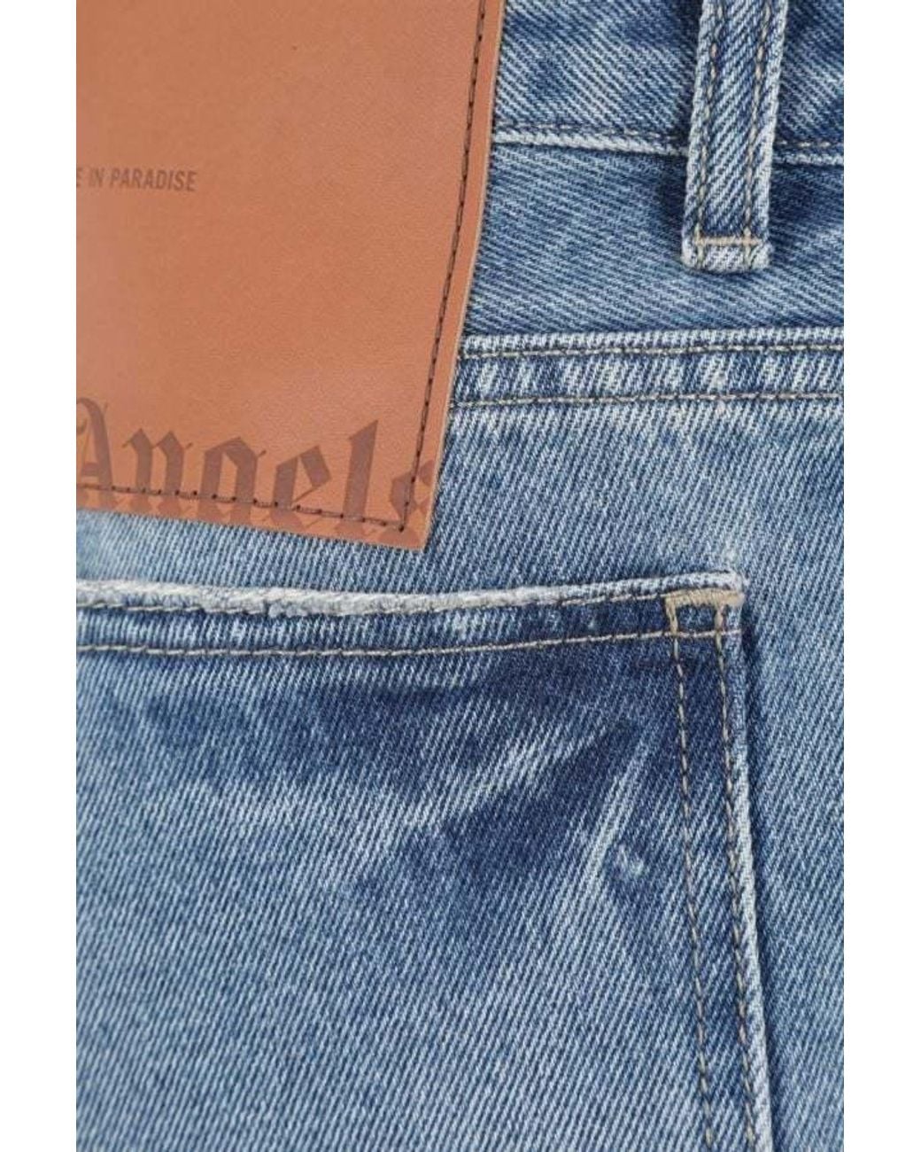 Palm Angels Blue Jeans for men