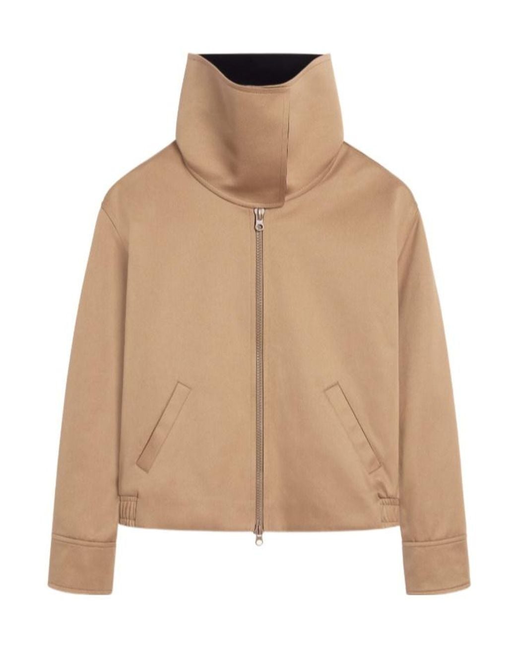 Courreges Natural High-Collar Jacket