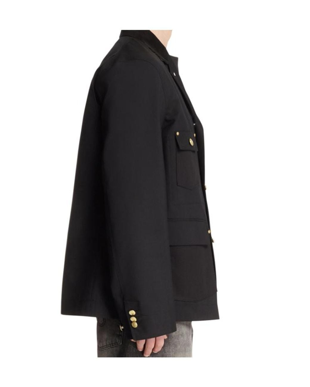 Sacai Black X Carhartt Wip Suiting X Duck Jacket for men