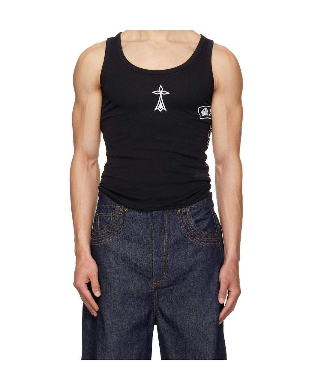 Egonlab Black Breizh Crew Neck Vest for men