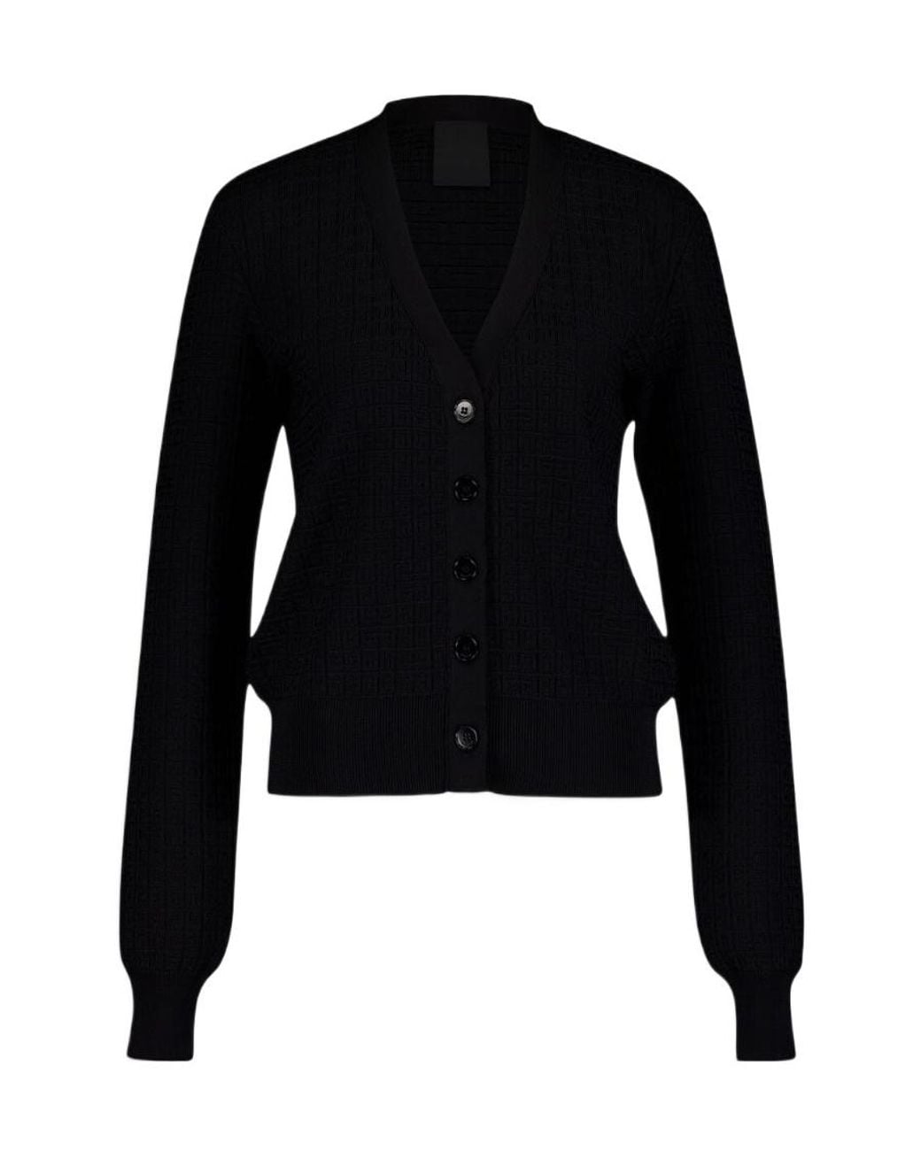 Givenchy Black 4G Jacquard Knitted Cardigan