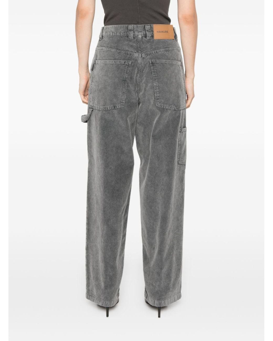 Haikure Gray Sibilla Straight-Leg Jeans