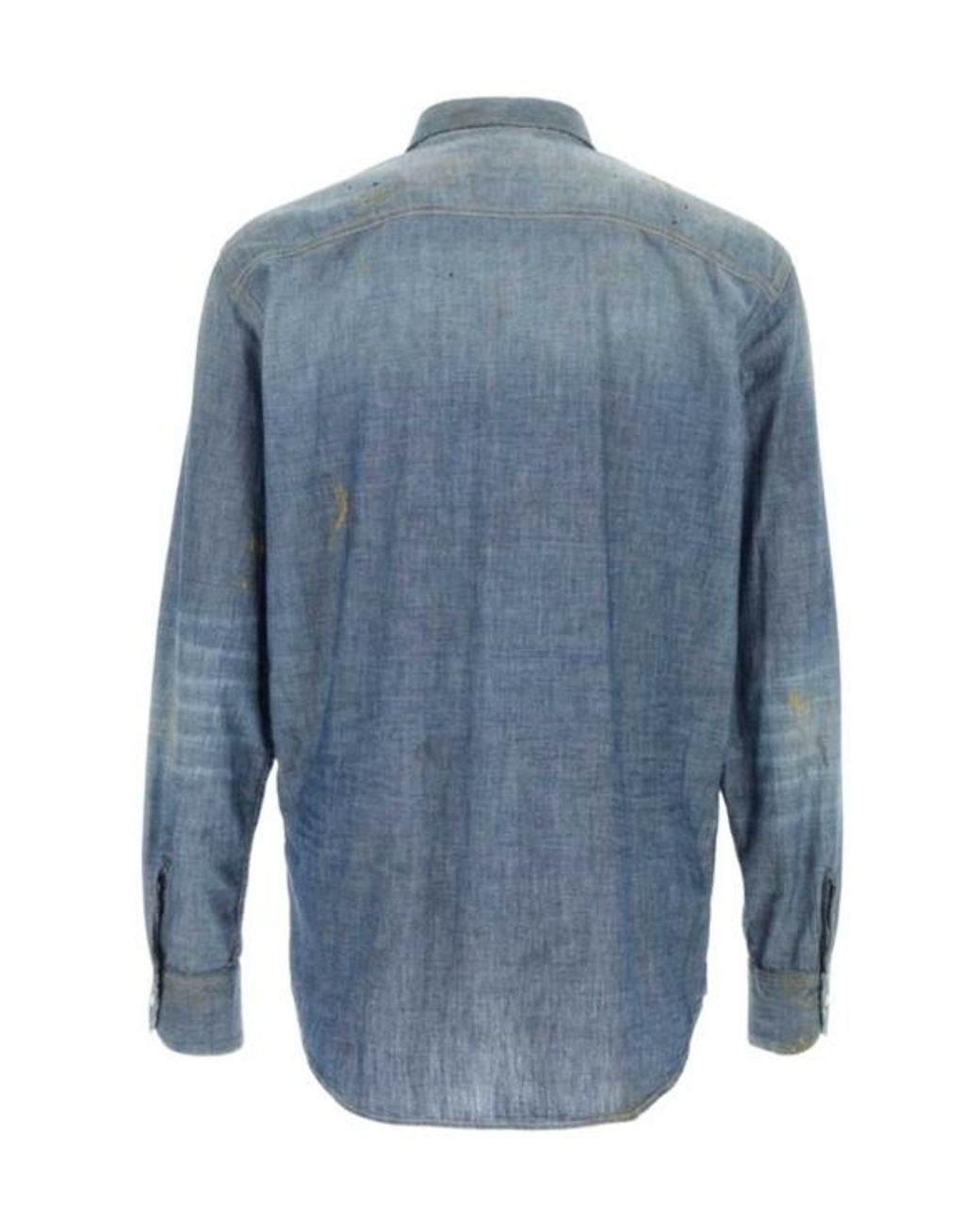 DSquared² Blue Canadian Vintage Denim Shirt for men