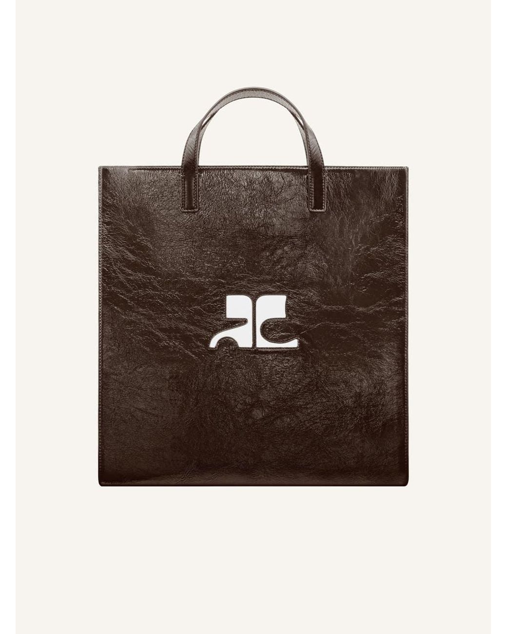 Courreges White Courrèges Reedition Logo Patch Zip-Up Shoulder Bag