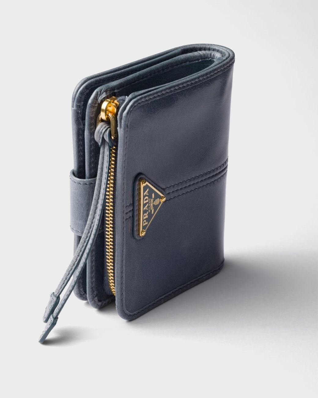 Prada Blue Small Leather Wallet