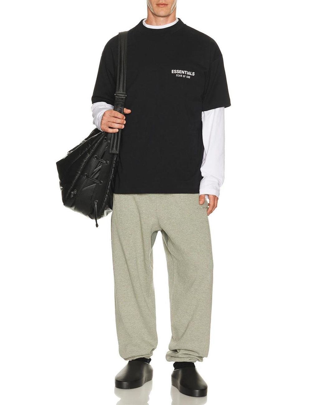 Fear Of God Black Short-Sleeved T-Shirt for men
