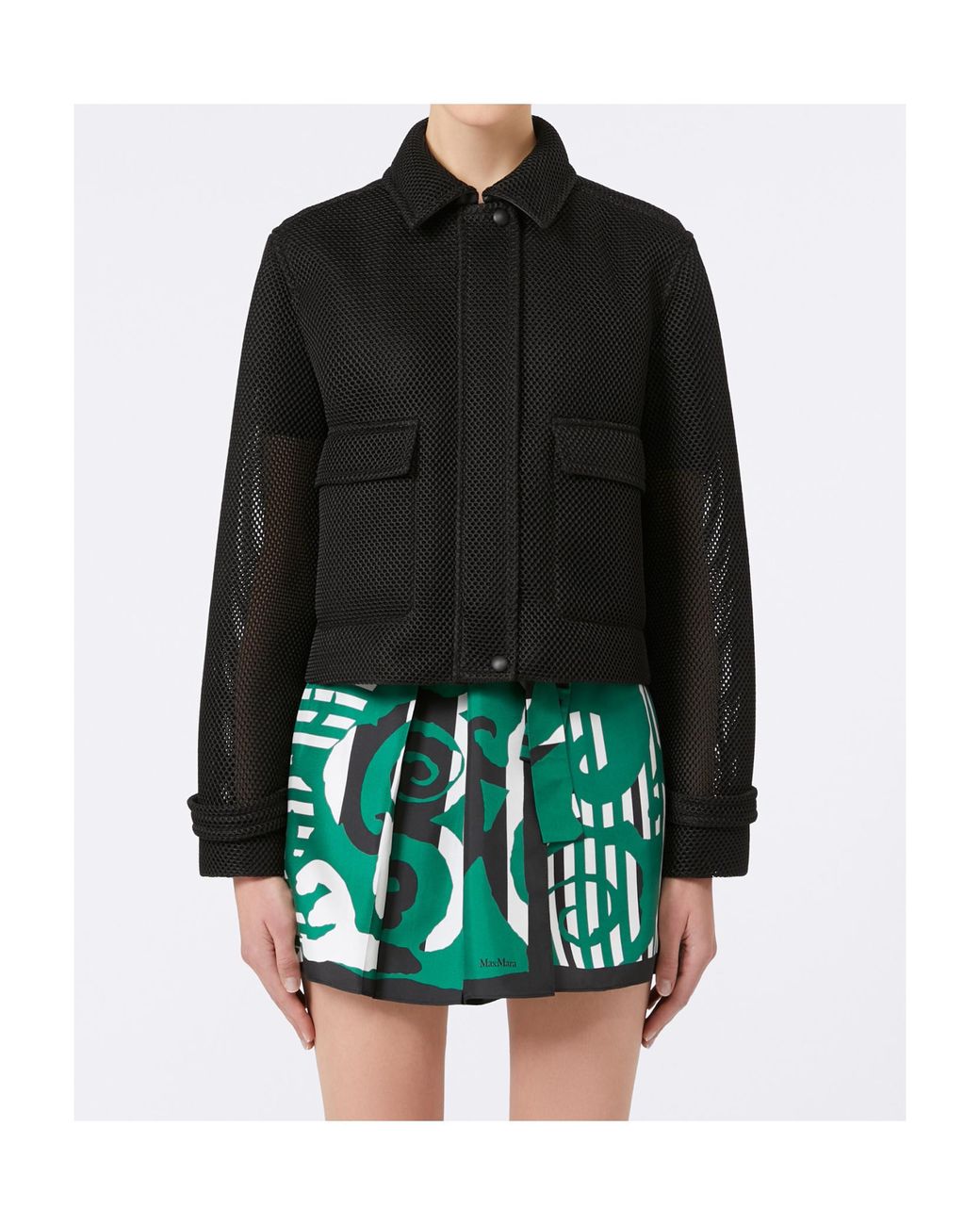 Max Mara Black Strenna Boxy Jacket