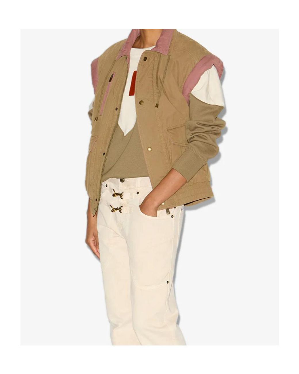 Isabel Marant Brown Isabel Marant Étoile Desha Drawstring Neck Jacket
