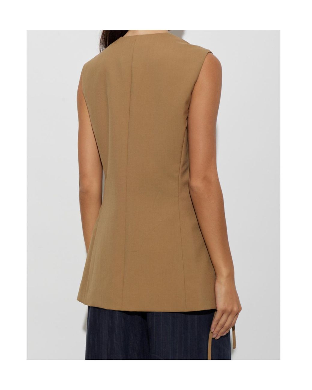 Marni Natural Buttoned Sleeveless Vest