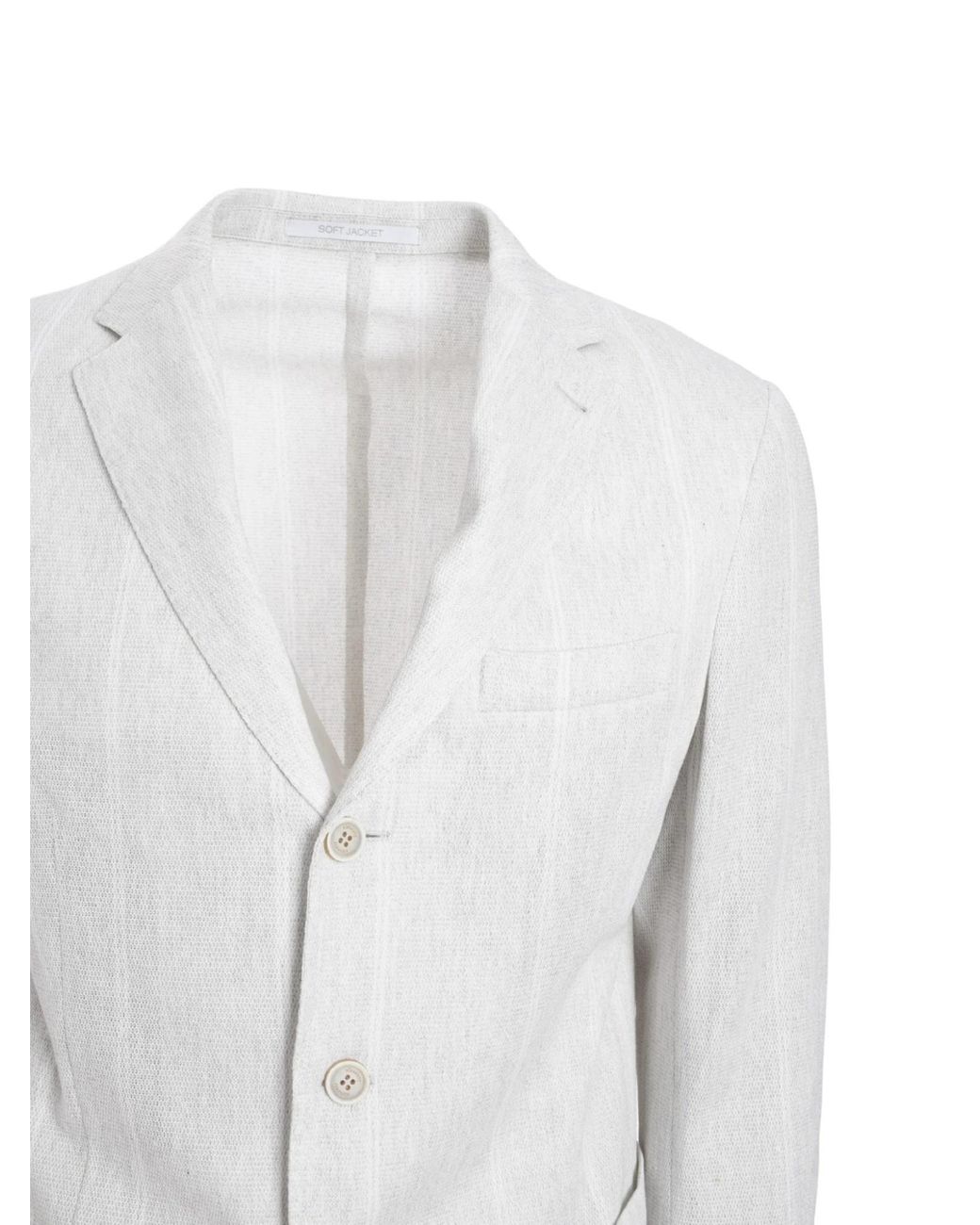 Eleventy White Long-Sleeved Suit Jacket for men