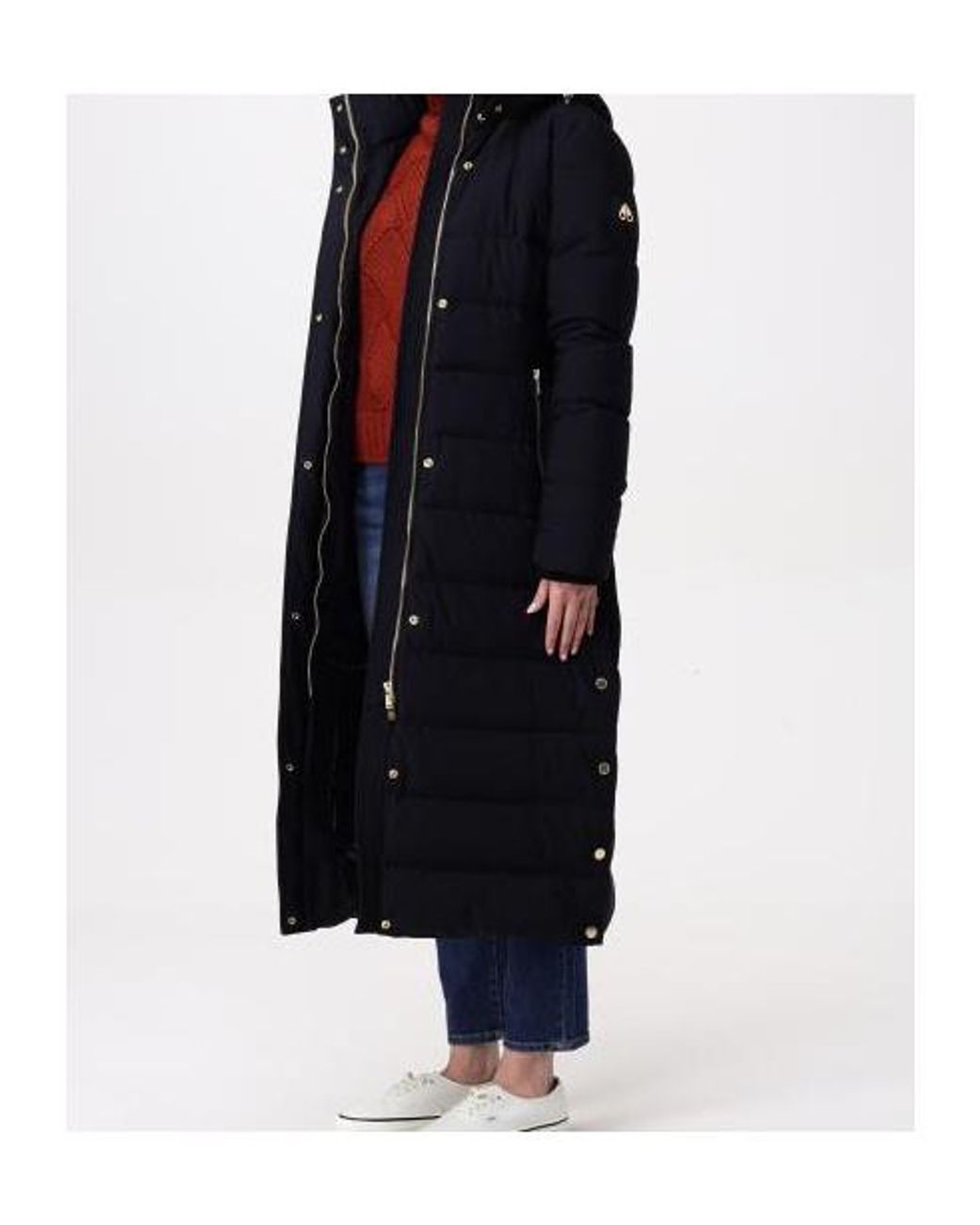 Moose Knuckles Blue Jocada High-Neck Coat