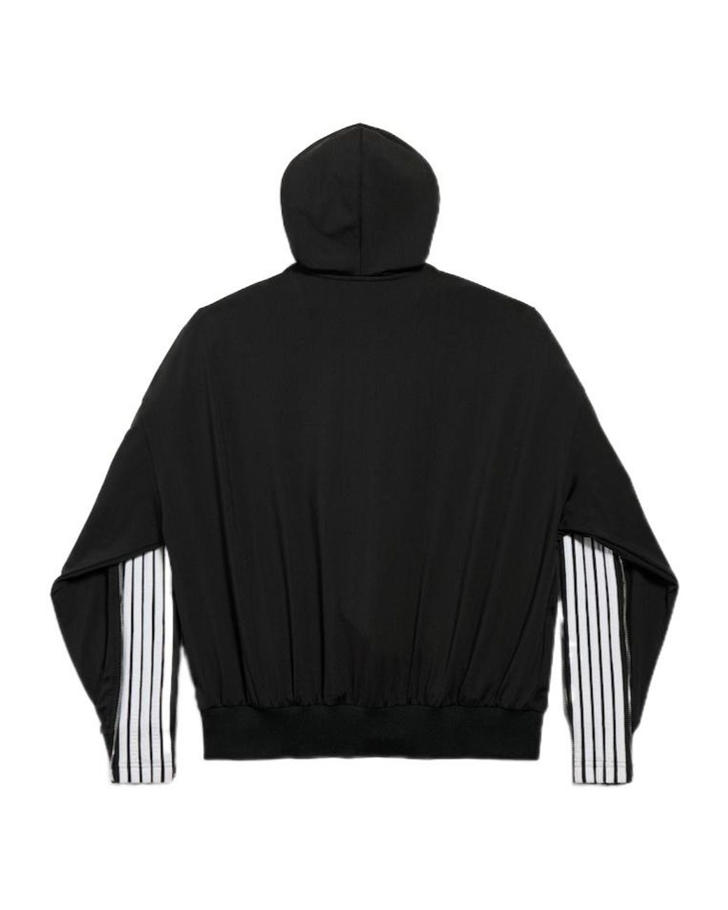 Balenciaga Black Zipped Zip-Up Hoodie for men