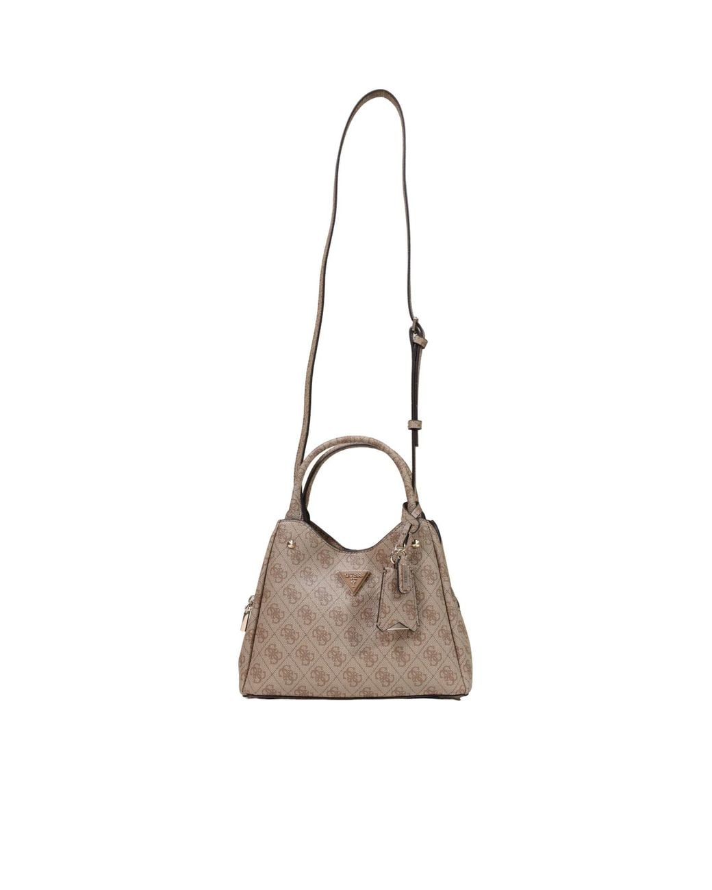 Guess Brown Logo-Pattern Tote Bag