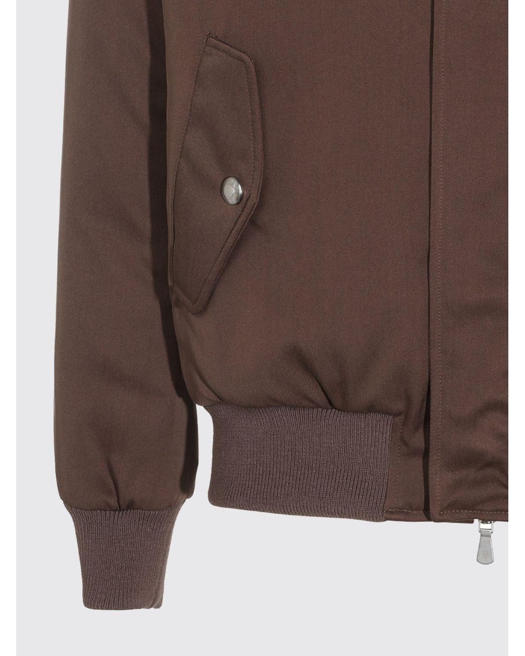 Eleventy Brown Drawstring Hooded Jacket for men