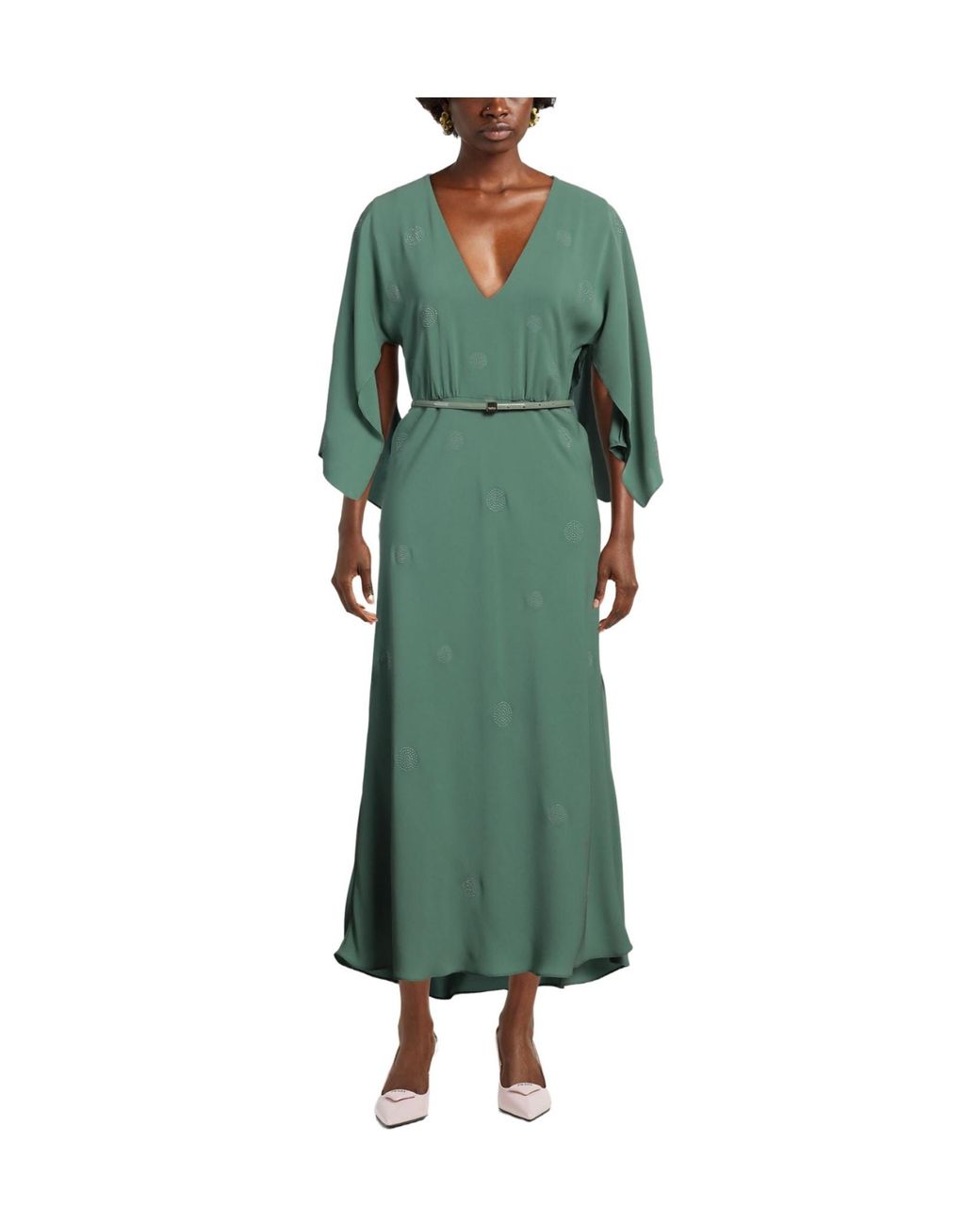 Max Mara Green Maxi Dress