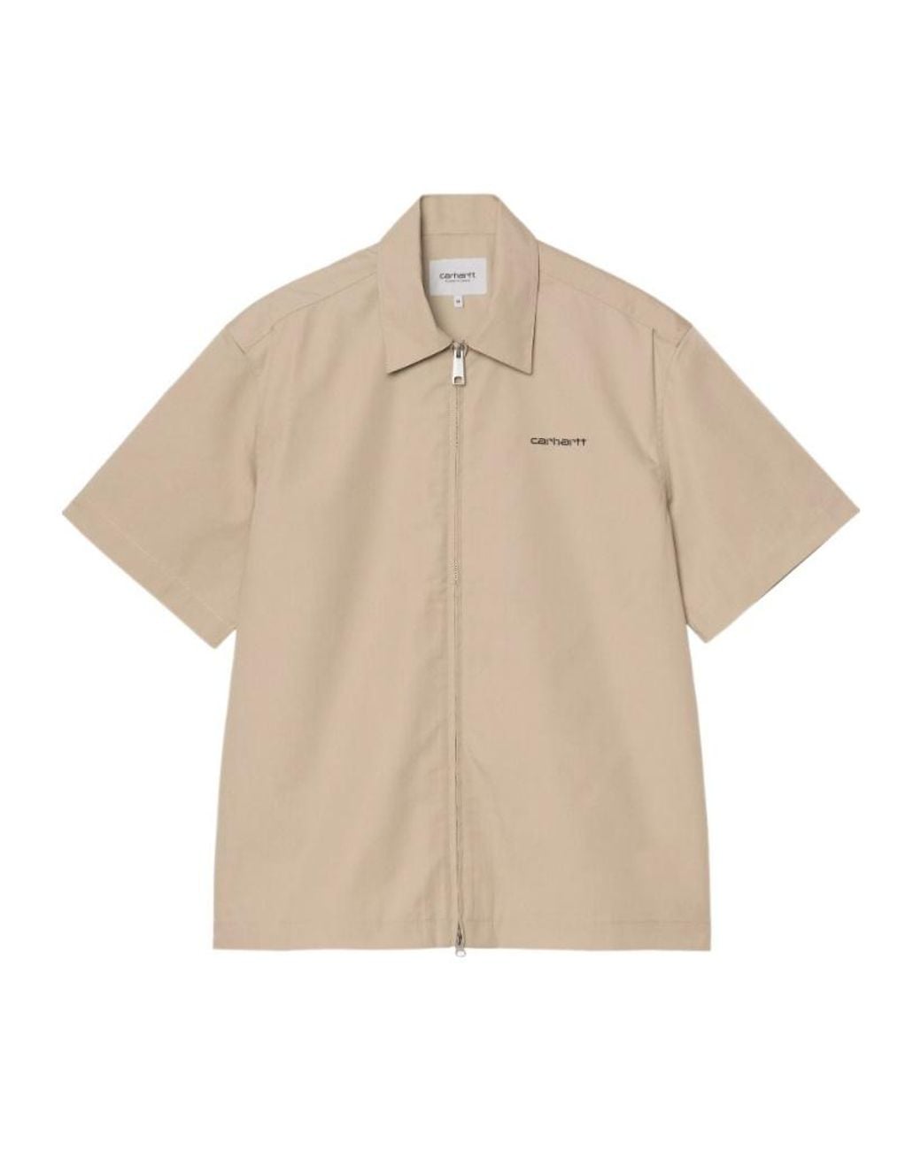 Carhartt Natural Postal Zip Short Sleeve Shirt for men